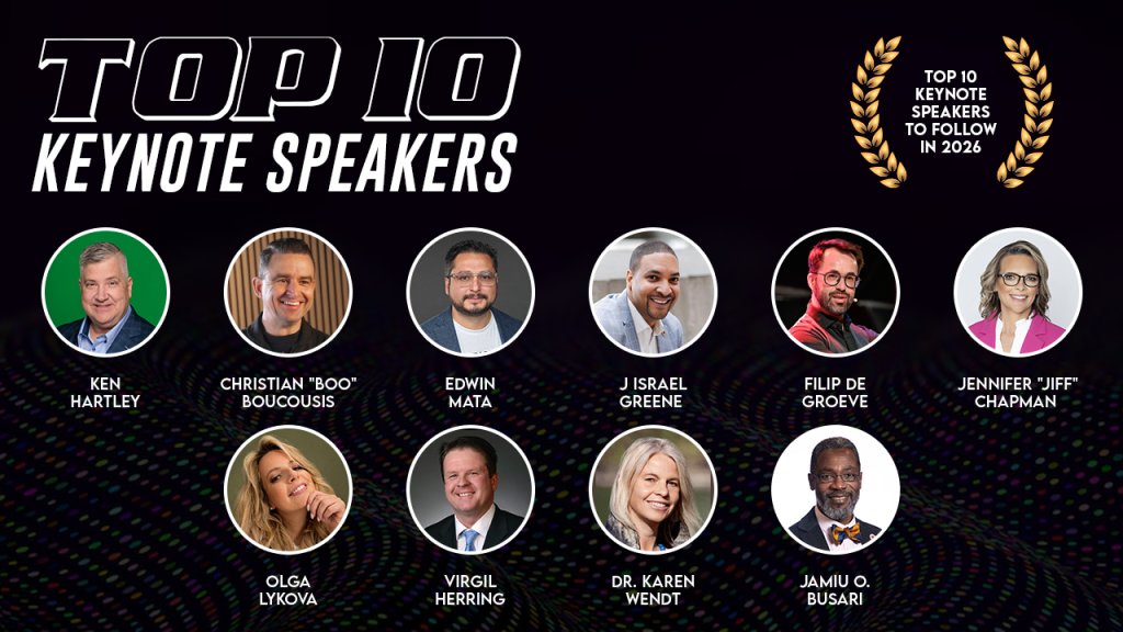 Top 10 keynote speakers to book in 2026
